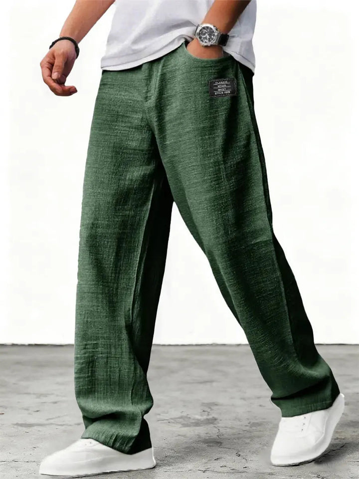 Jovian | Leinenhose Herren Atmungsaktiv Relaxed Fit Sommer Stil 7