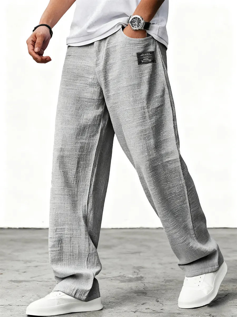 Jovita | Elegante & Atmungsaktive Weiße Leinenhose Damen mit Weitem Bein 4
