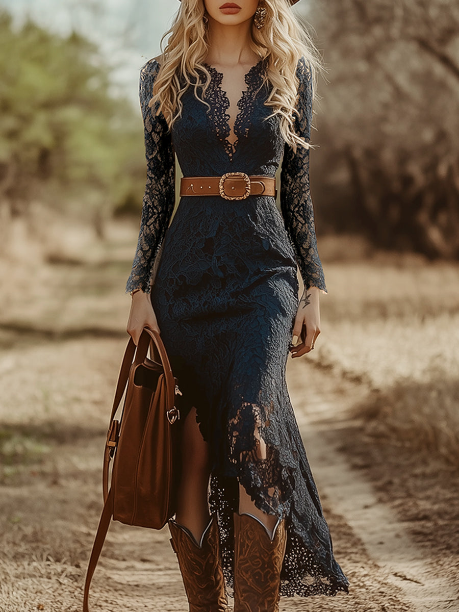 Jovita | Elegantes, Stilvolles &amp; Raffiniertes Damen-Midikleid 0