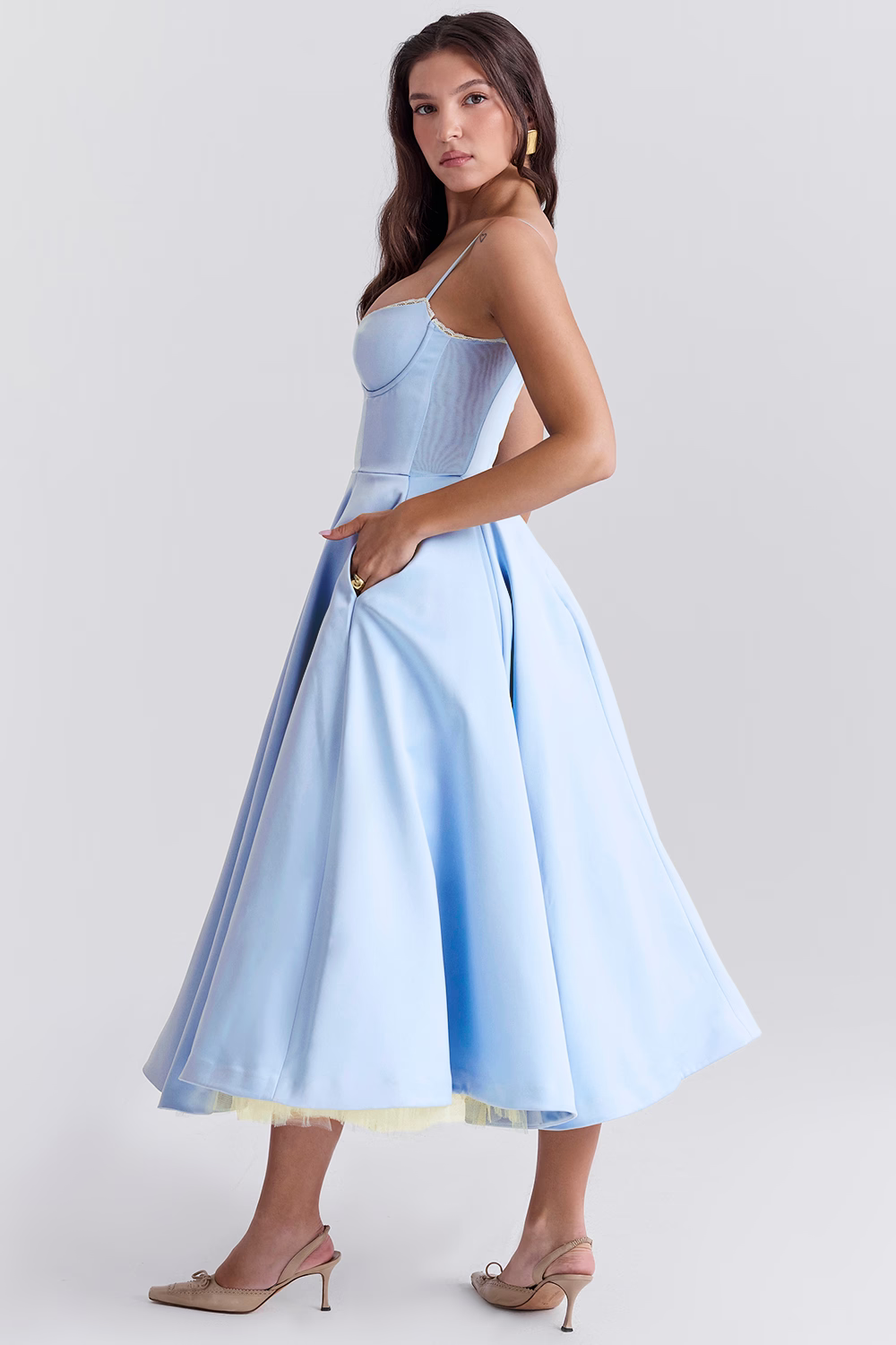 Julia | Preiswertes und fließendes Midikleid 7