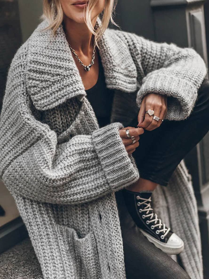 Juliane | Elegant and Comfortable longline Strickjacke 4