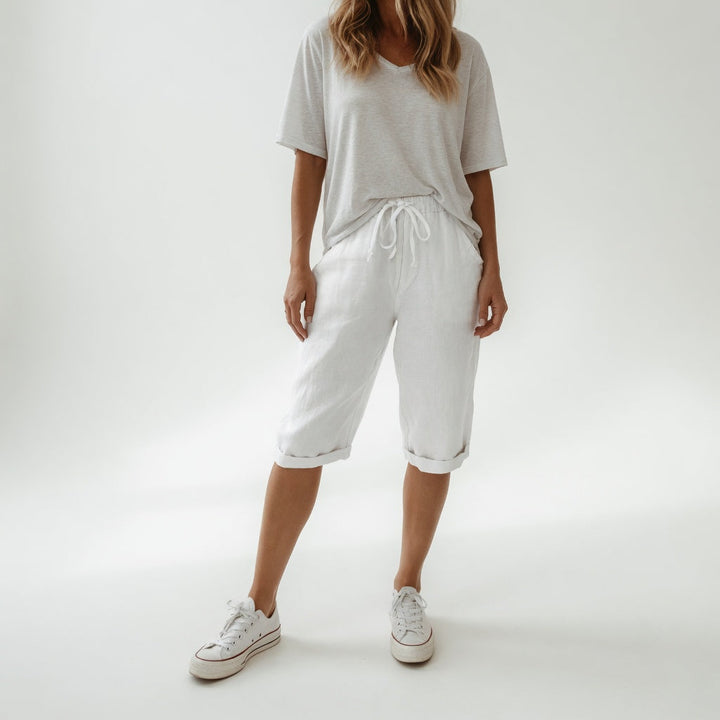 Julians | Atmungsaktive, Lässige & Stilvolle Bermuda Shorts Damen Knielang 4
