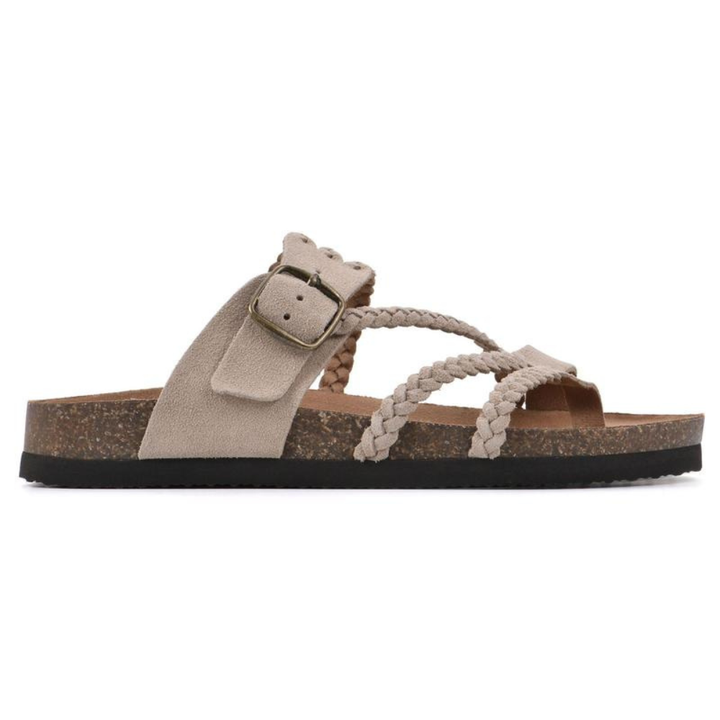 Juna | Bequeme Damensandalen aus Wildleder mit Anatomischem Fußbett 2