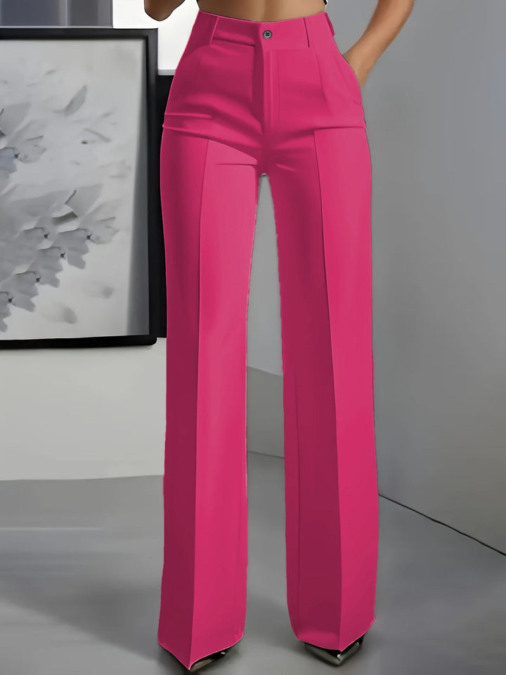 Juna | Elegante, Hochtaillierte Weiße Hose Damen – Weit & Komfortabel für Stilvolle Looks 3