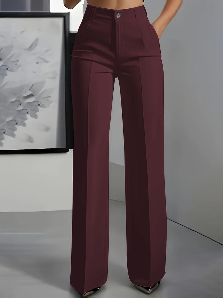 Juna | Elegante, Hochtaillierte Weiße Hose Damen – Weit & Komfortabel für Stilvolle Looks 6