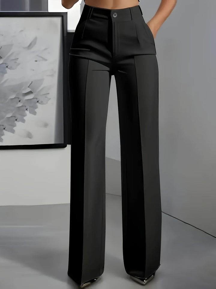 Juna | Elegante, Hochtaillierte Weiße Hose Damen – Weit & Komfortabel für Stilvolle Looks 7
