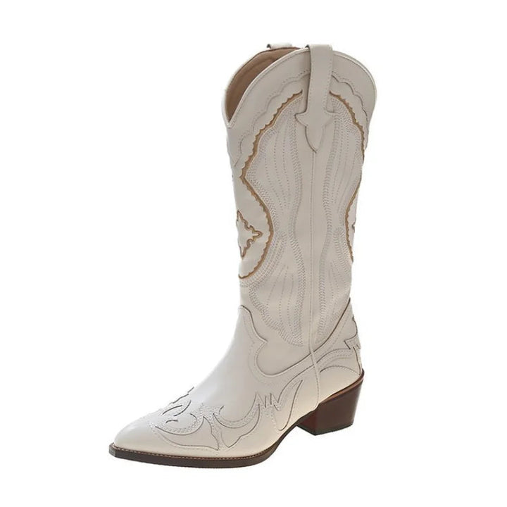 Karolin | Bestickte, wasserdichte Western-Cowboystiefel 4