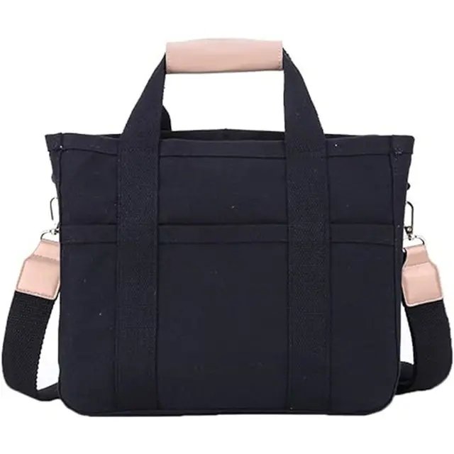 Karolin | Elegante Canvas Tragetasche mit mehreren Fächern 5