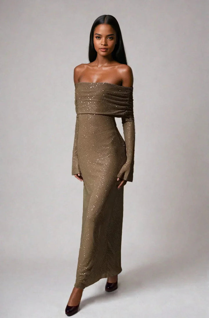 Katharina | Bequemes und modernes Damen Glitzerkleid 3