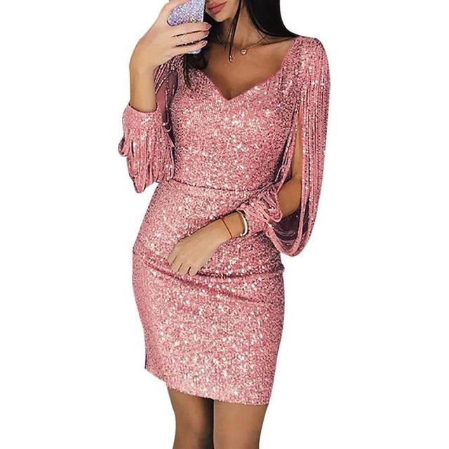 Katrin | Glamouröses und elegantes Damen Paillettenkleid 2