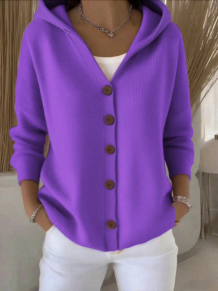 Kerstin | Vielseitige und weiche Strickjacke mit Kapuze 6