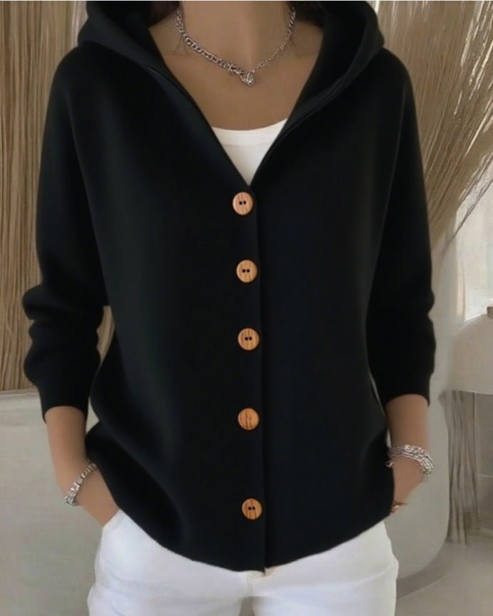 Kerstin | Vielseitige und weiche Strickjacke mit Kapuze 7