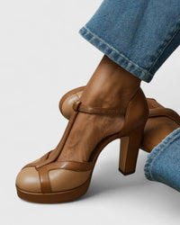 Fen| Elegant block heel pumps for timeless femininity