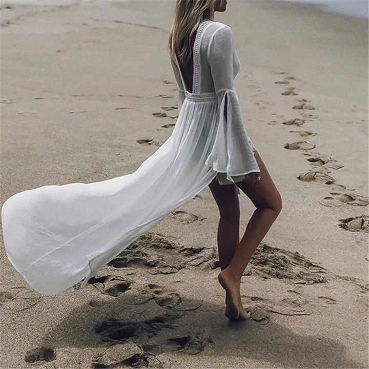 Klaudia | Elegantes und luftiges Maxi Strandkleid 2