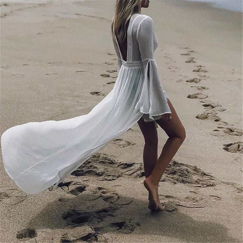 Klaudia | Elegantes und luftiges Maxi Strandkleid 5