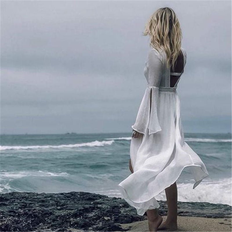 Klaudia | Elegantes und luftiges Maxi Strandkleid 6