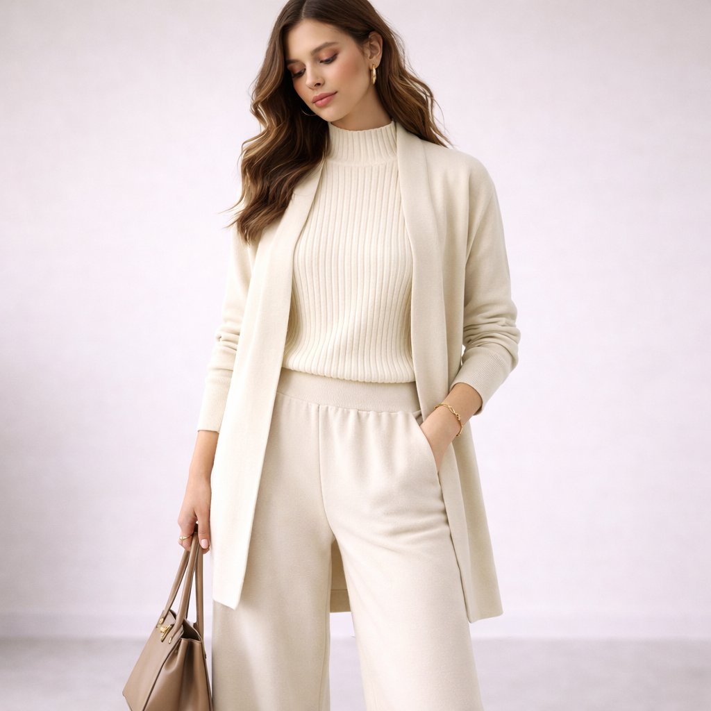Klaudia | Exklusives und stilvolles dreiteiliges Strickset 4
