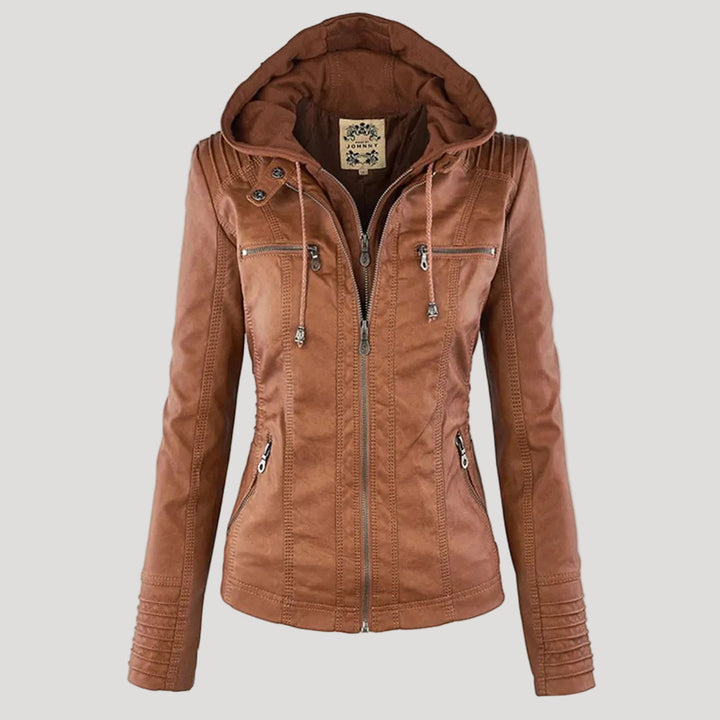 Lara | Wetterfeste, Stilvolle Damenjacke mit Abnehmbarer Kapuze 10