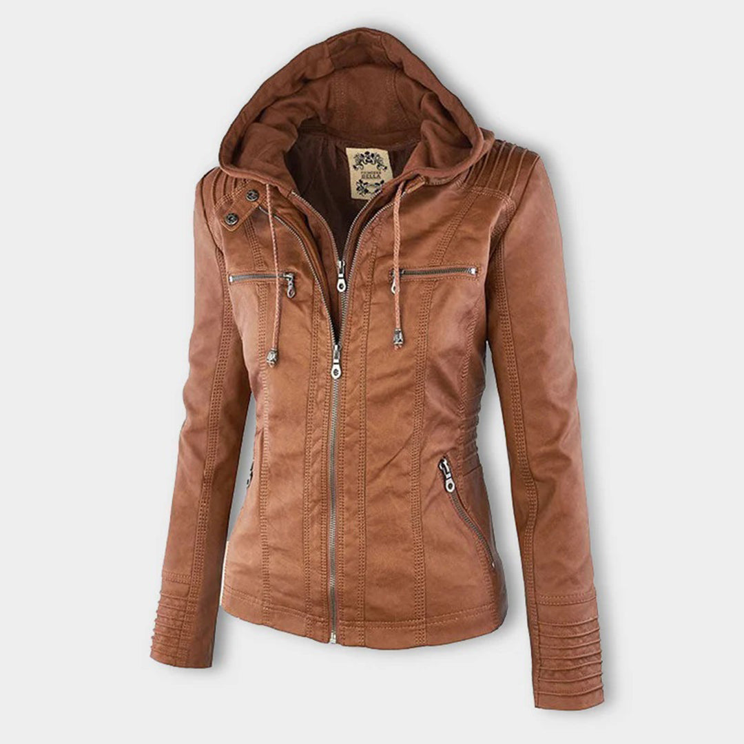 Lara | Wetterfeste, Stilvolle Damenjacke mit Abnehmbarer Kapuze 6