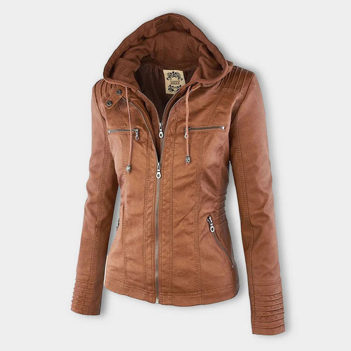 Lara | Wetterfeste, Stilvolle Damenjacke mit Abnehmbarer Kapuze 6