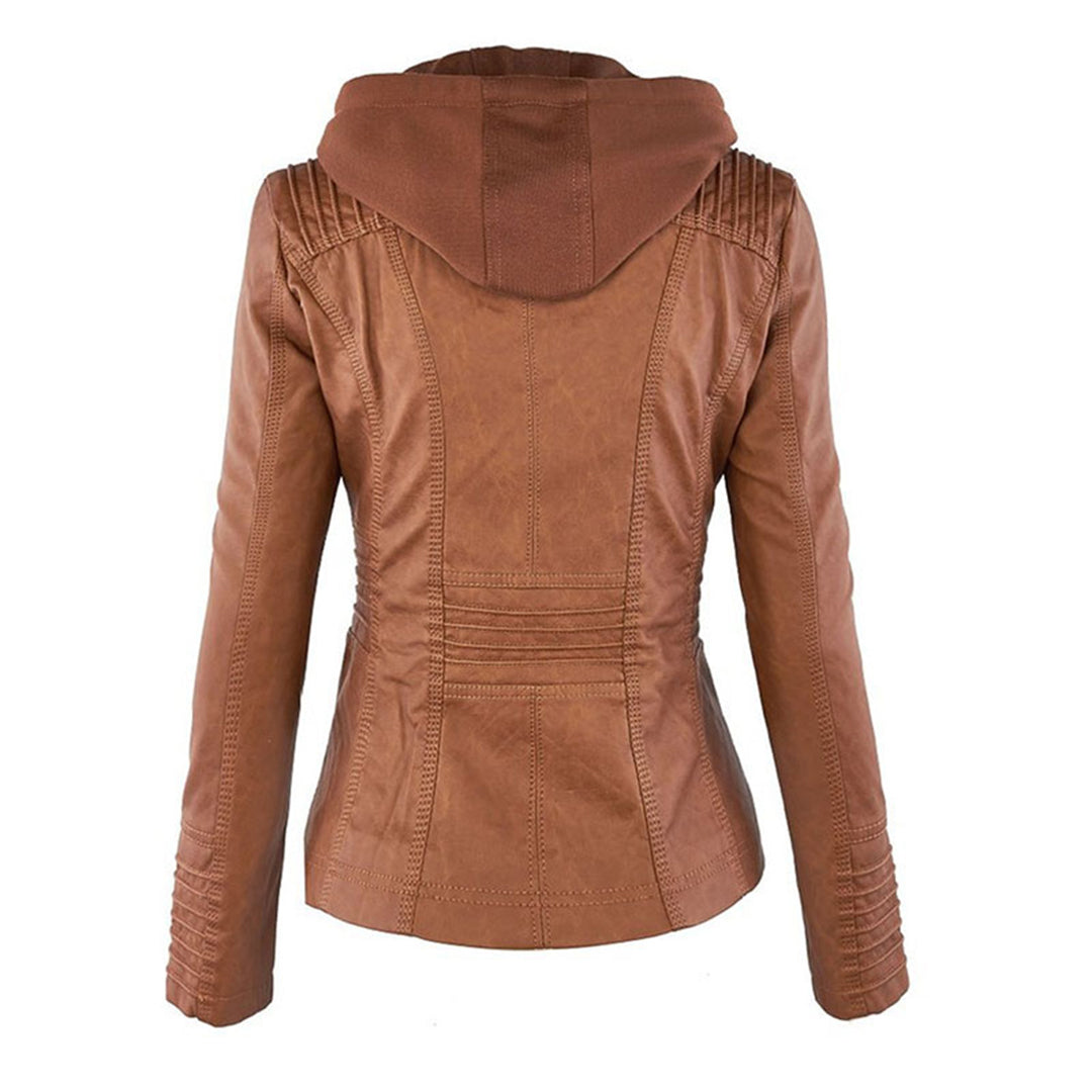 Lara | Wetterfeste, Stilvolle Damenjacke mit Abnehmbarer Kapuze 8