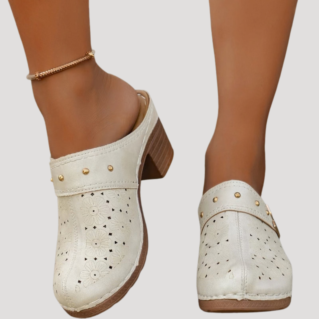 Laura | Modische und vielseitige Clogs mit Blockabsatz 1
