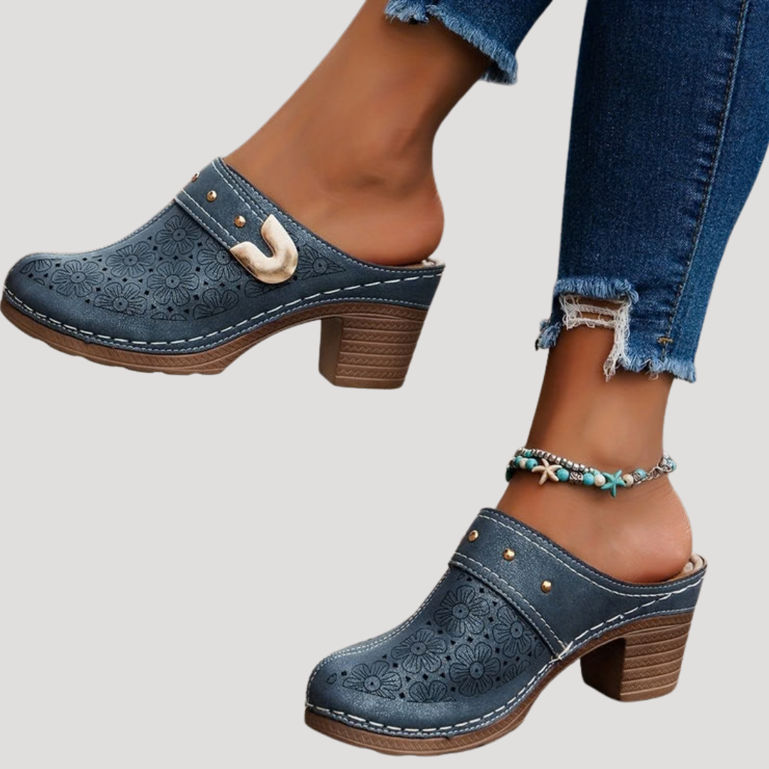 Laura | Modische und vielseitige Clogs mit Blockabsatz 3