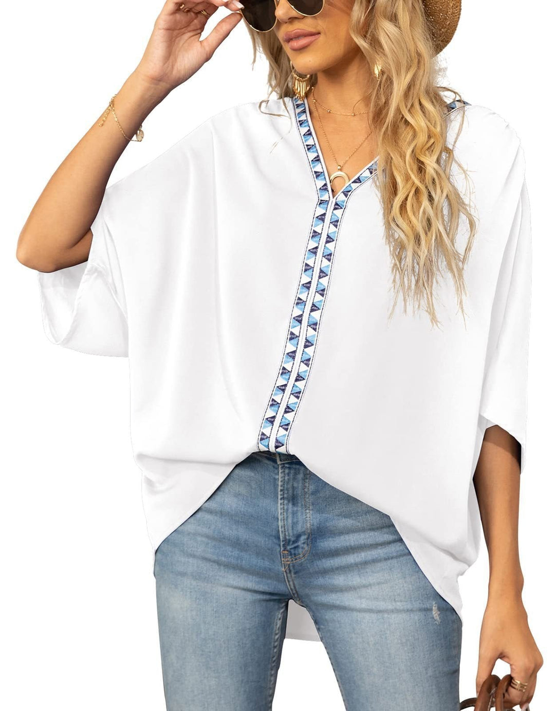 Laura | Stilvolle und atmungsaktive geometrischem Muster Tunika Top 5
