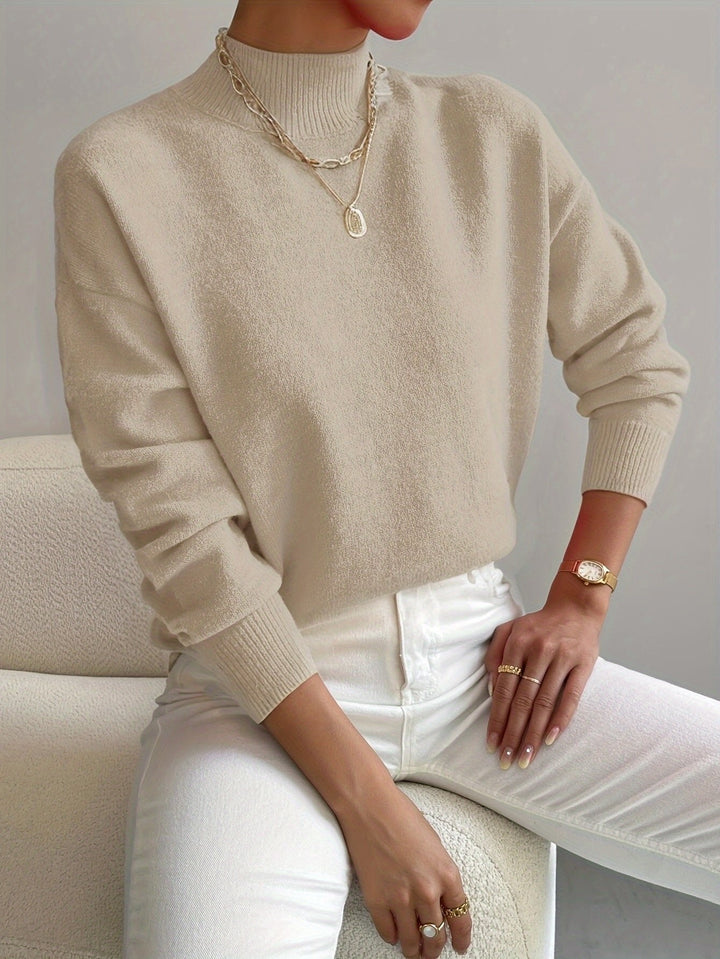 Layla | Damen-Rollkragenpullover mit lockerer Passform und langen Ärmeln 4
