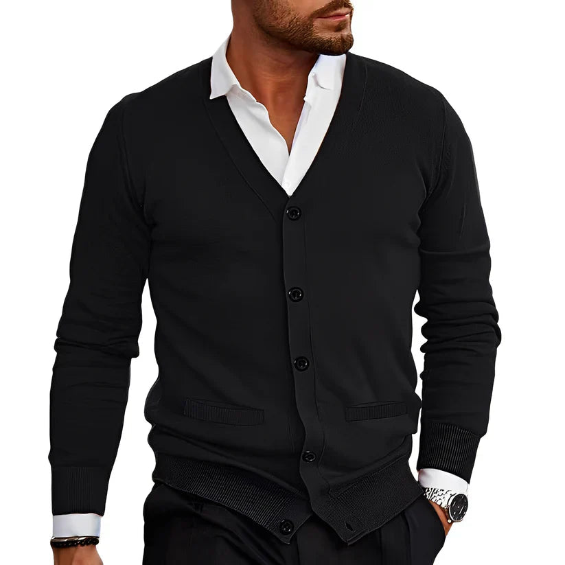 Lemann | Stilvolle und bequeme Herren-Freizeit Strickjacke 5