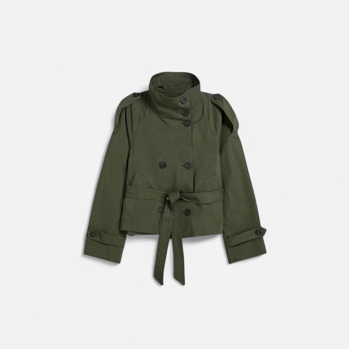 Lena | Eleganter und zeitloser kurzer Damen-Trenchcoat 3