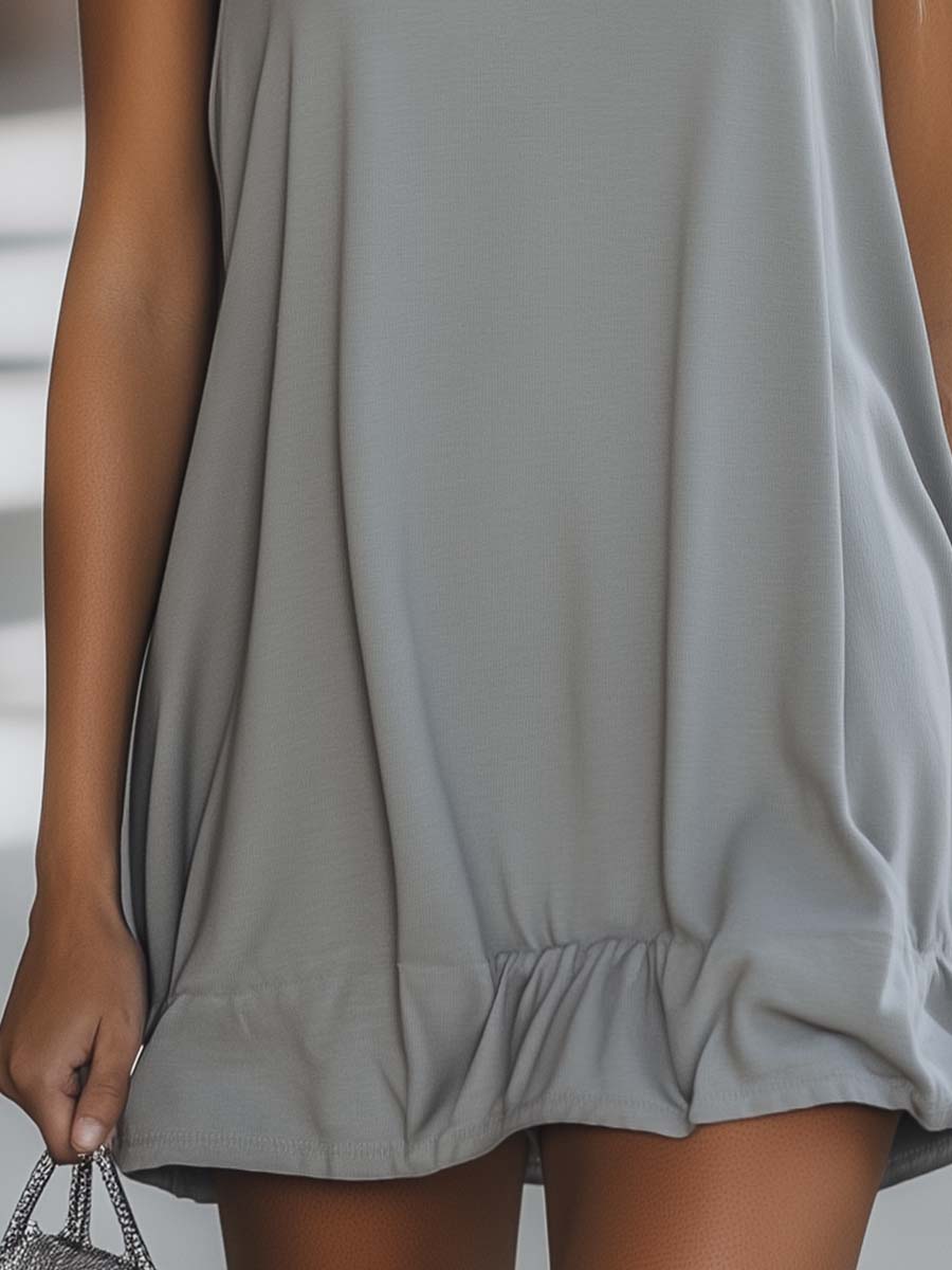 Lena | Lässiges, Atmungsaktives & Komfortables Damenkleid – Ärmellos, Mini Länge 3