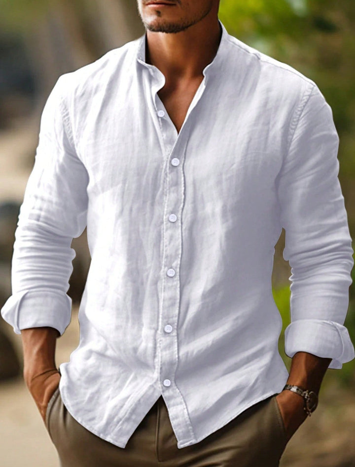 Leon | Leinenhemd Herren Sommer Atmungsaktiv Elegant Bequem Fit 6