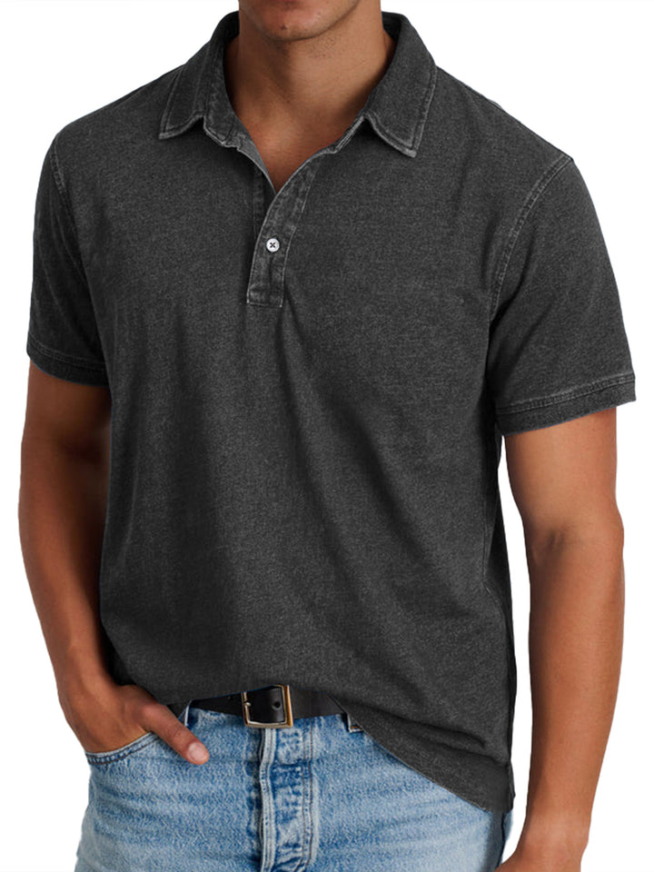 Leon | Poloshirt Herren Elegant Baumwolle Regular Fit Stylish 4