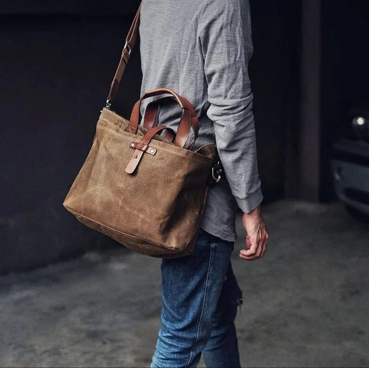 Levin | Robuste Canvas Tragetasche für Alltag und Reisen 2