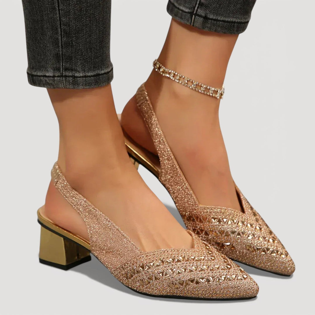 Lilia | Elegante, Glitzernde Slingback-Heels für Stilbewusste Frauen 3