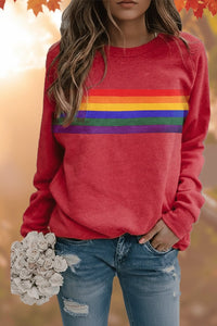Maya | Colorful Retro-Stripe Sweatshirt with a Comfortable Fit