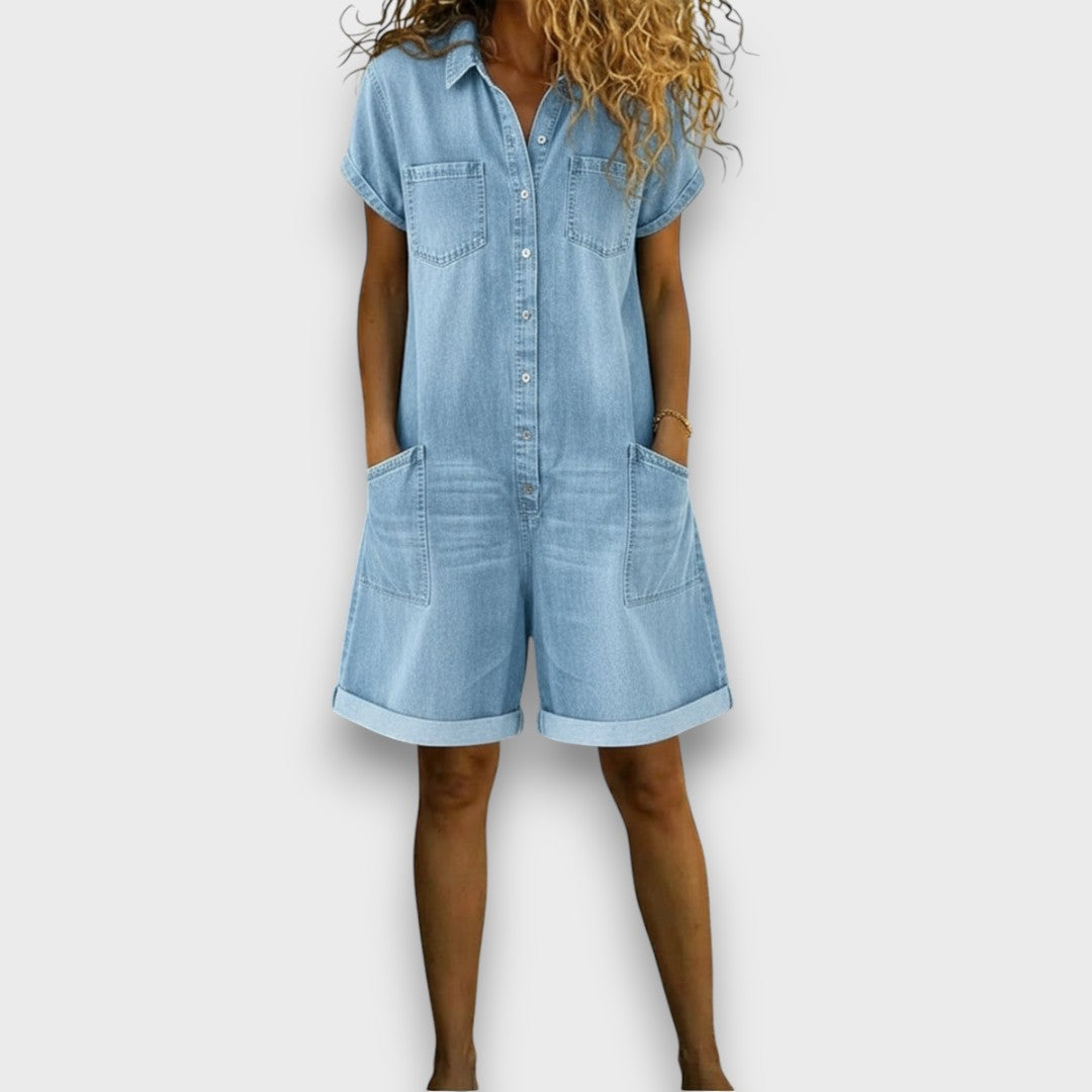 Lily | Weicher und stylischer Damen-Jeansoverall 5