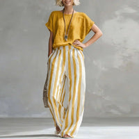 Luisa | Lightweight Women's Two-Piece Set Made of Cotton-Linen