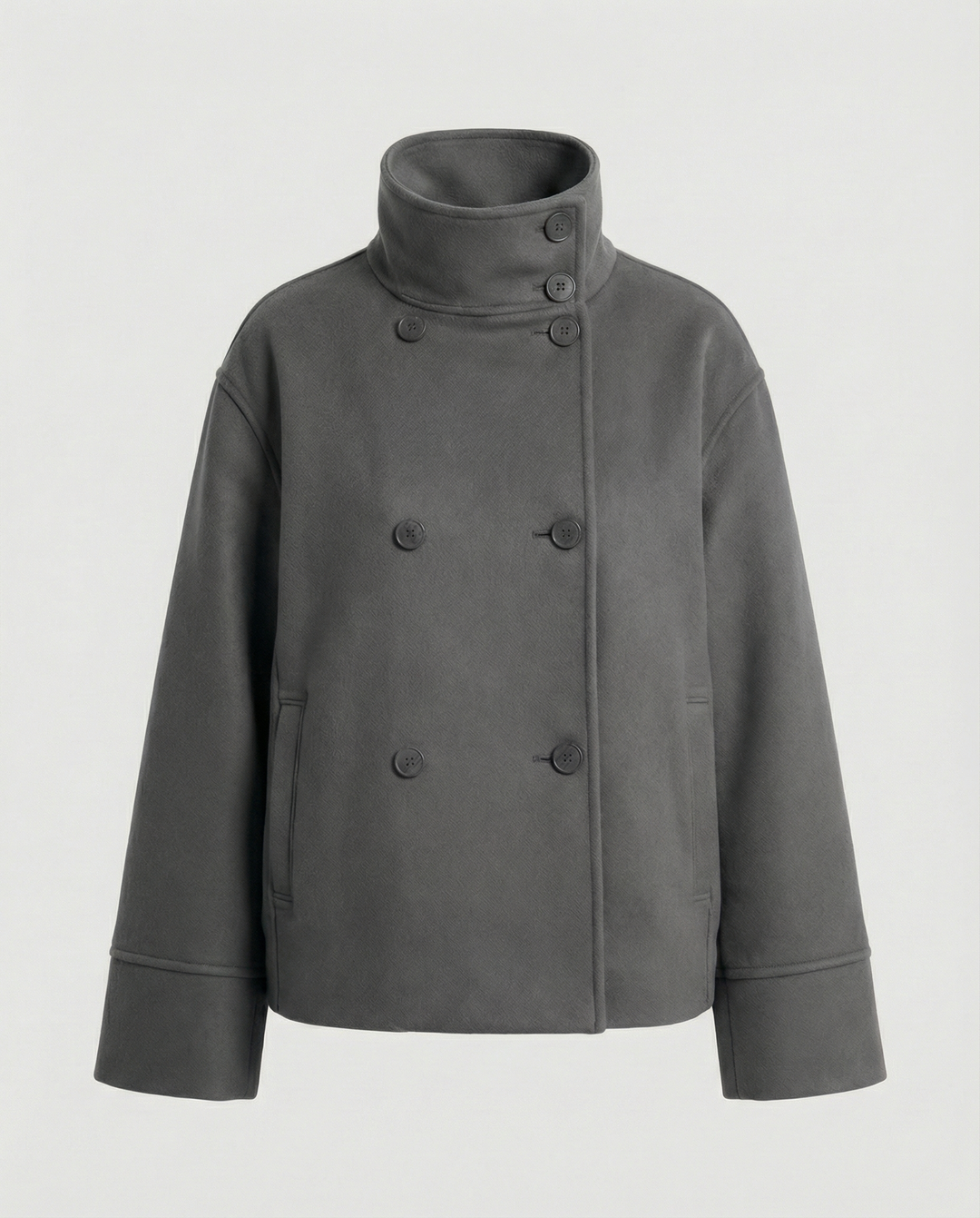 Lina | Elegante, Hochkragen &amp; Zweireihige Damen Kurzjacke 8