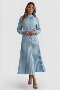 Angelika| Elegant and comfortable midi dress with pleats