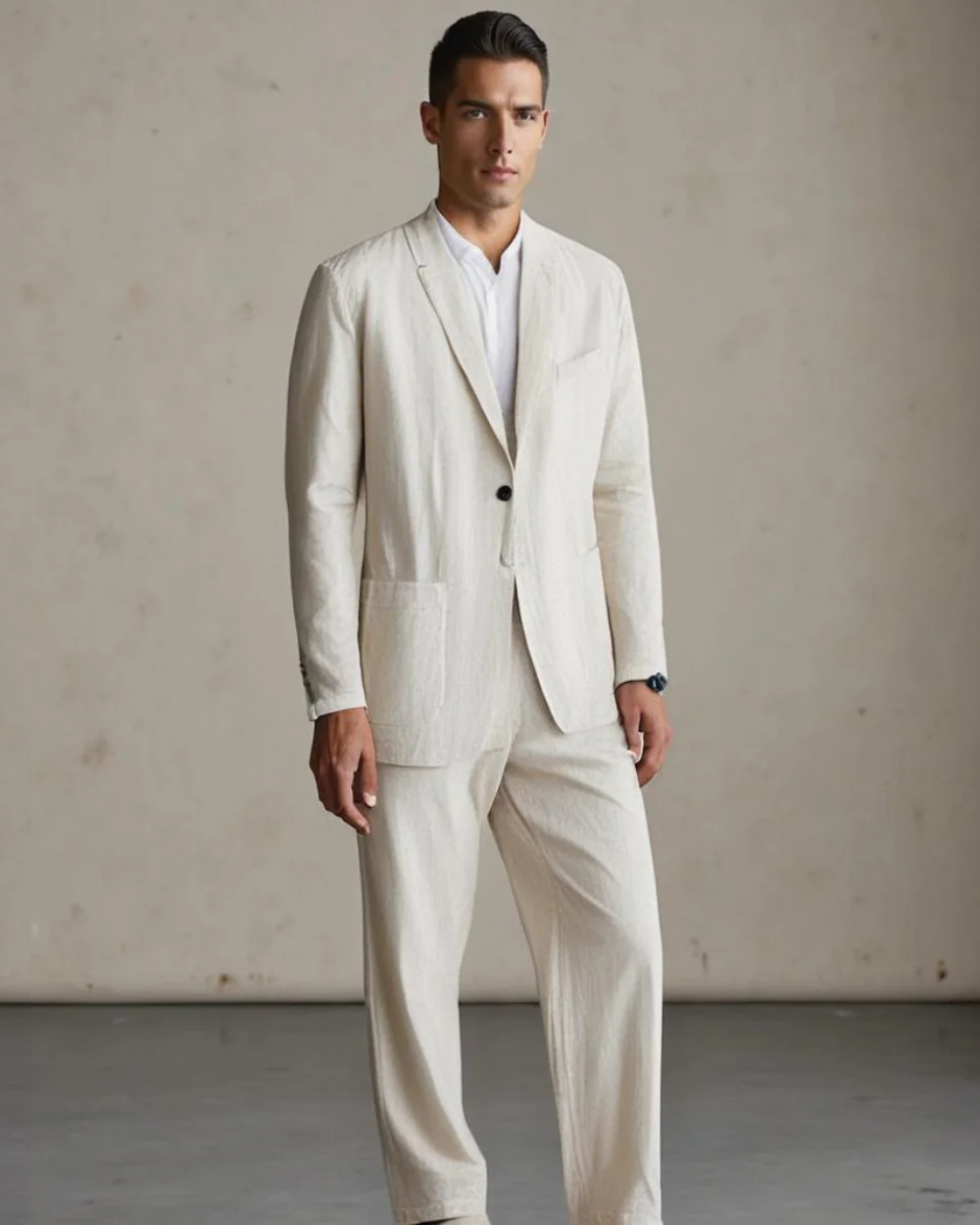 Lino | Elegantes Premium-Leinen Herren Set mit Tailored Fit 2