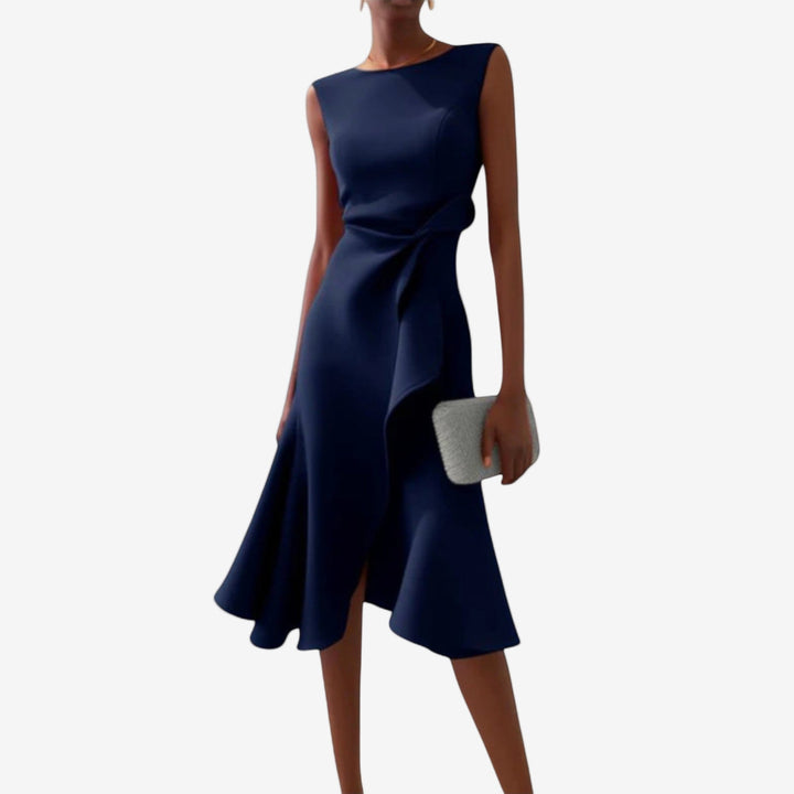 Liora | Elegantes Asymmetrisches Midikleid für Besondere Anlässe 2
