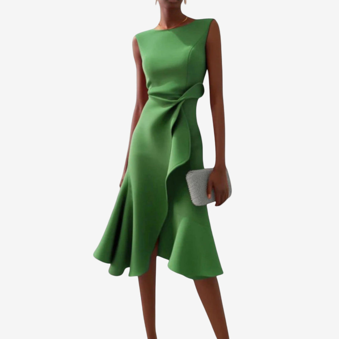 Liora | Elegantes Asymmetrisches Midikleid für Besondere Anlässe 3