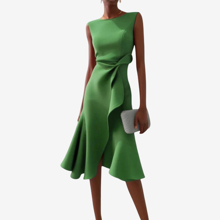 Liora | Elegantes Asymmetrisches Midikleid für Besondere Anlässe 3