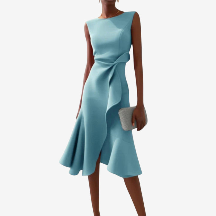Liora | Elegantes Asymmetrisches Midikleid für Besondere Anlässe 4