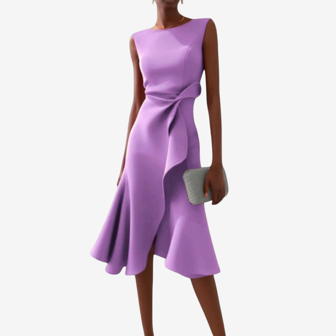 Liora | Elegantes Asymmetrisches Midikleid für Besondere Anlässe 5