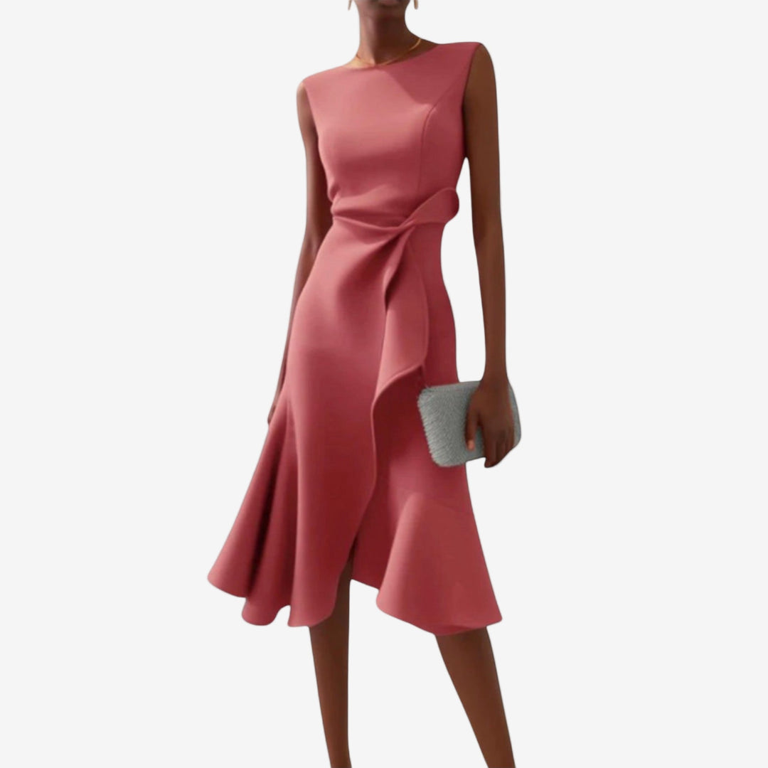 Liora | Elegantes Asymmetrisches Midikleid für Besondere Anlässe 6