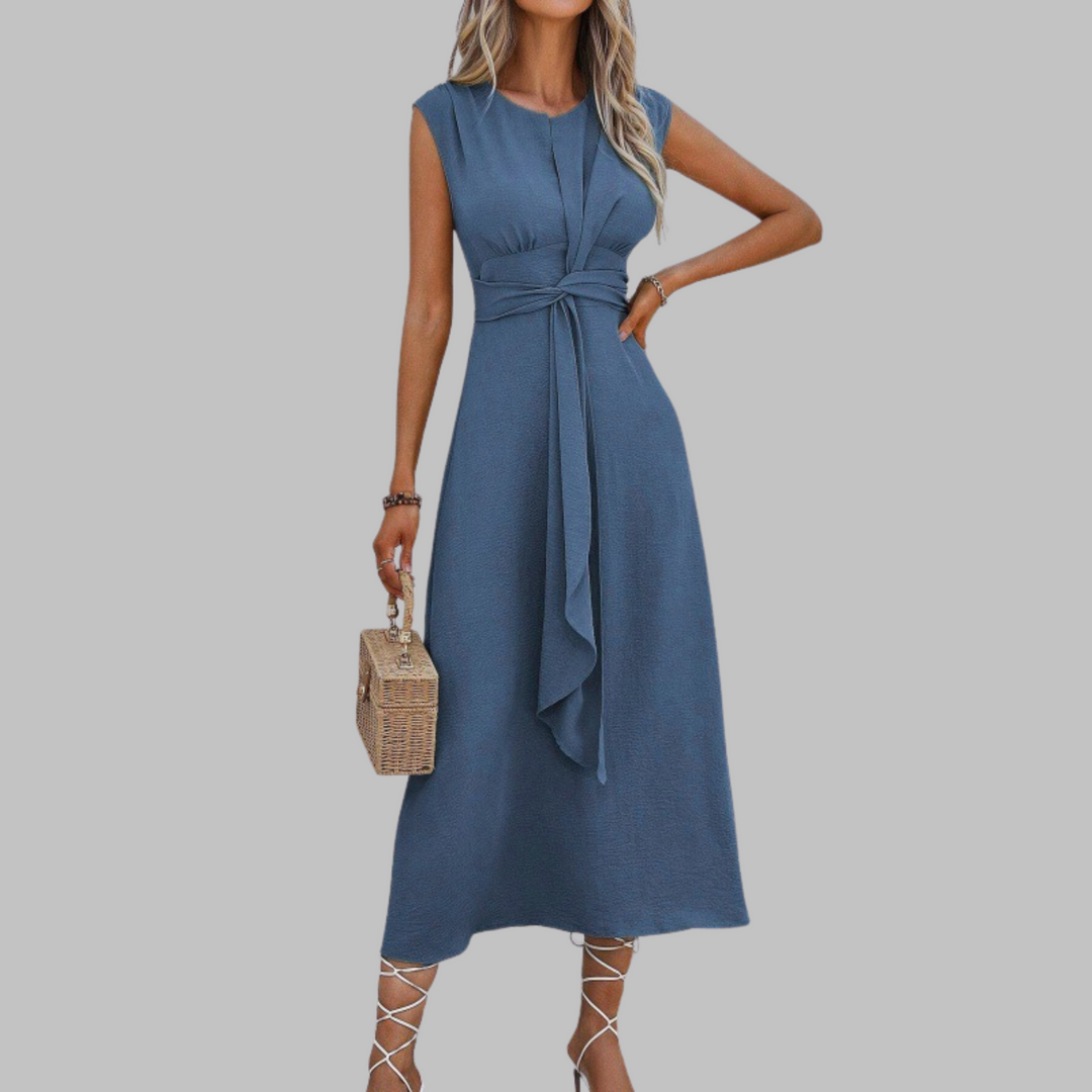 Liora | Elegantes Tailliertes Damenkleid – Fließend &amp; A-Linien Midi für Hochzeitsgast 2