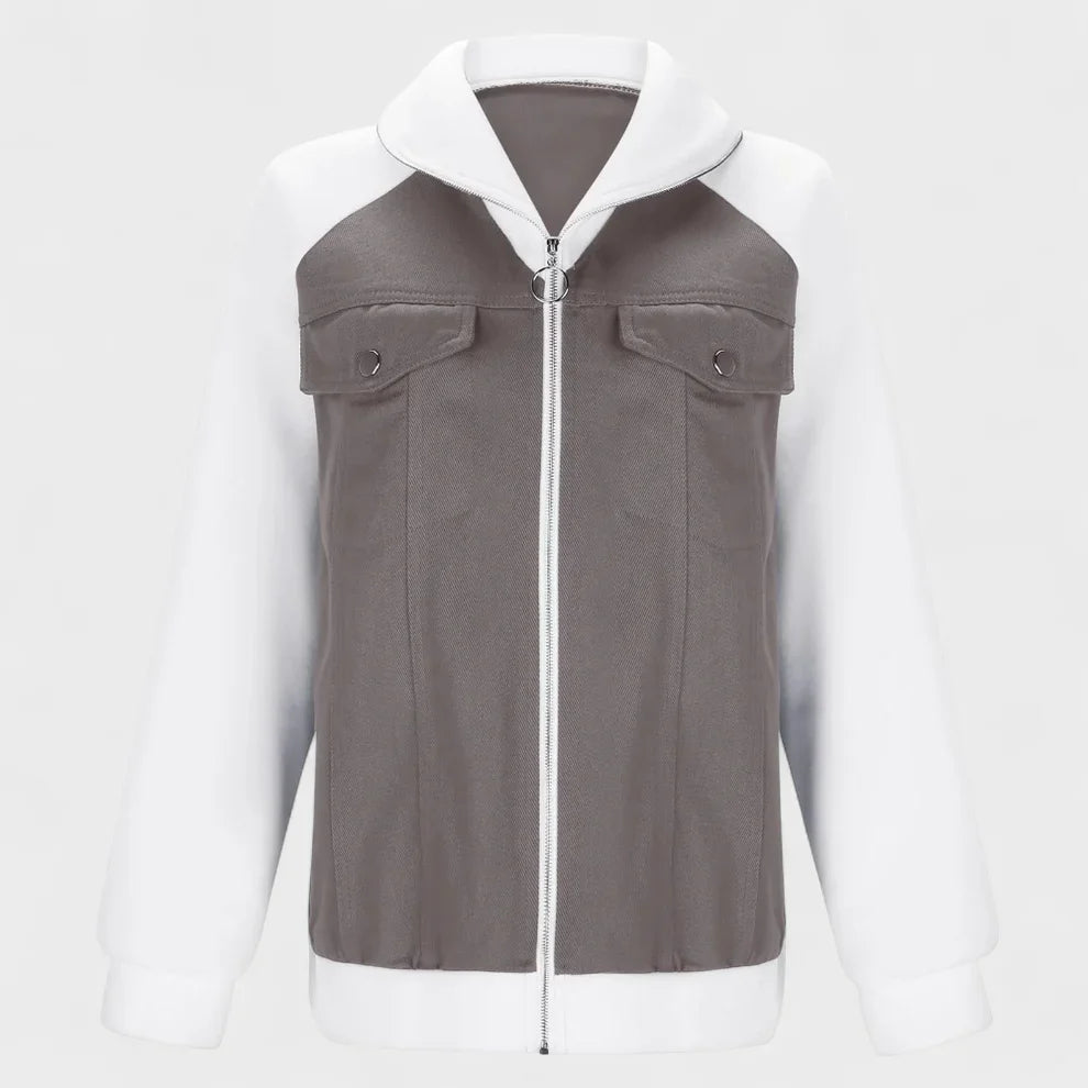 Liora | Warme Denim-Sherpa-Jacke für Damen 7